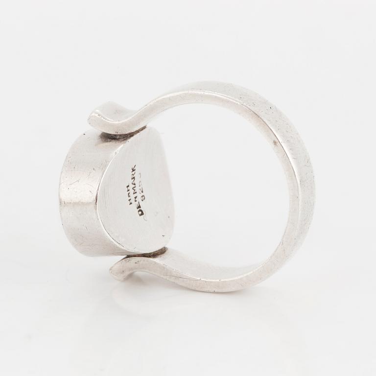 HANS HANSEN, a sterling silver ring, Denmark.