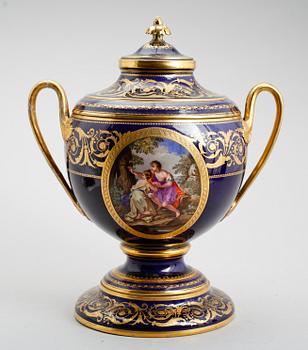 LOCKURNA, porslin, Wien, 1800-tal.