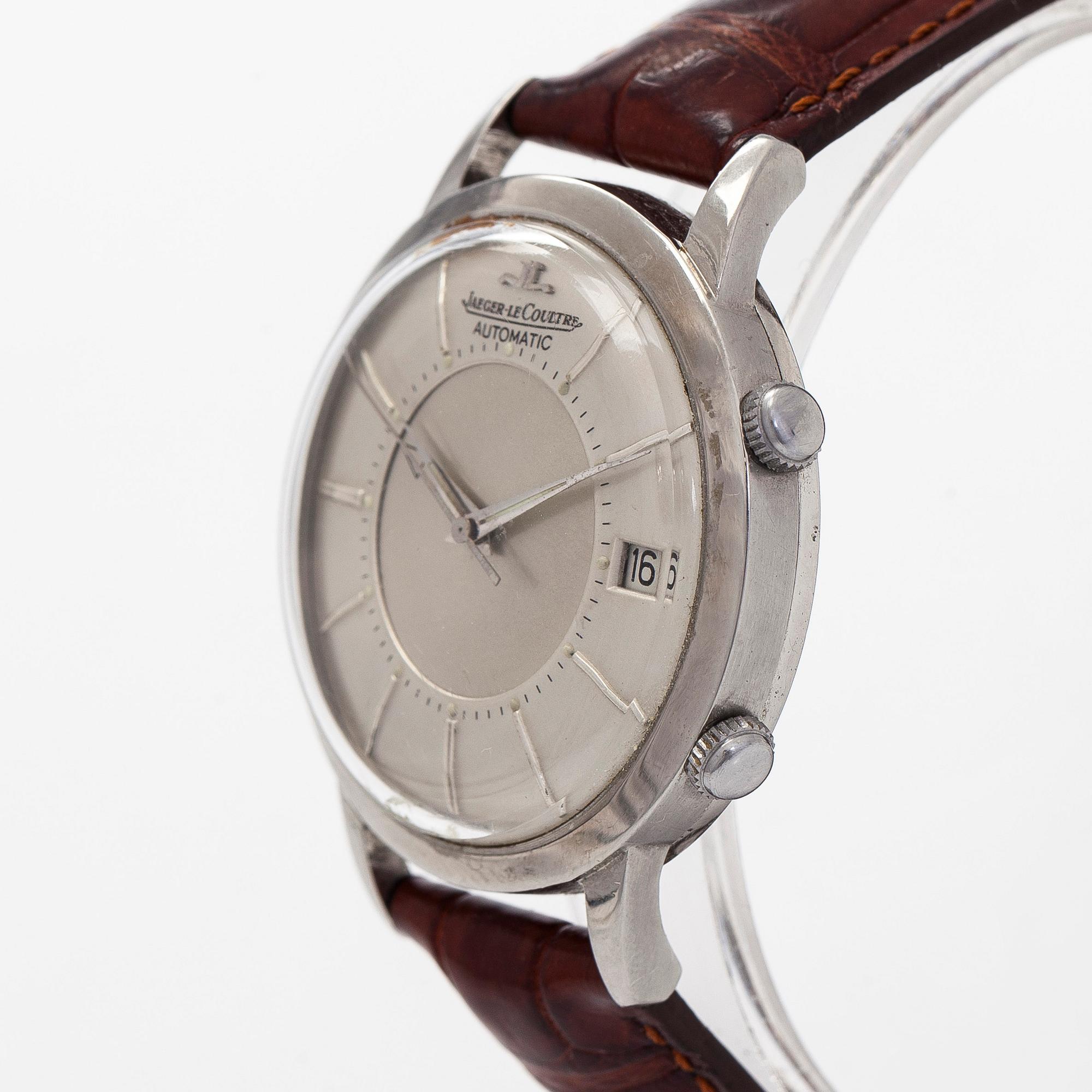 Jaeger-LeCoultre, Memovox, wristwatch, 37 mm.
