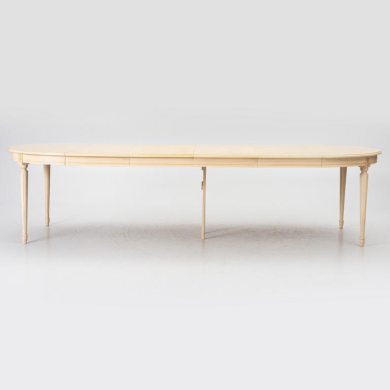 A dining table, Gustavian style, late 20th Century.