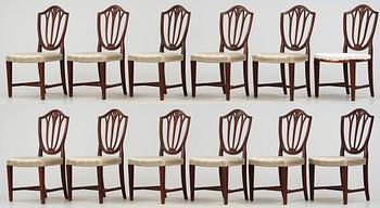MATSALSAGRIUPP, 15 delar, regency stil, JOC, Vetlanda, sent 1900-tal.