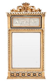 A late Gustavian late 18th Century mirror.