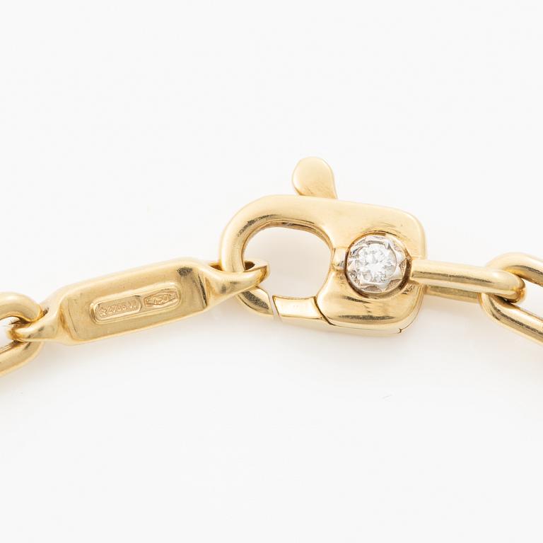Chimento, bracelet, 18K gold with a brilliant-cut diamond.