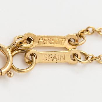 Tiffany & Co, Elsa Peretti, an 18K gold "Open Heart" necklace.