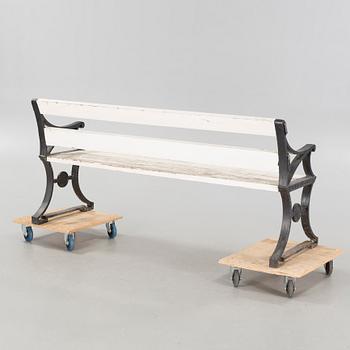 FOLKE BENSOW, trädgårdssoffa, Näfveqvarns Bruk, 1900-talets första hälft.