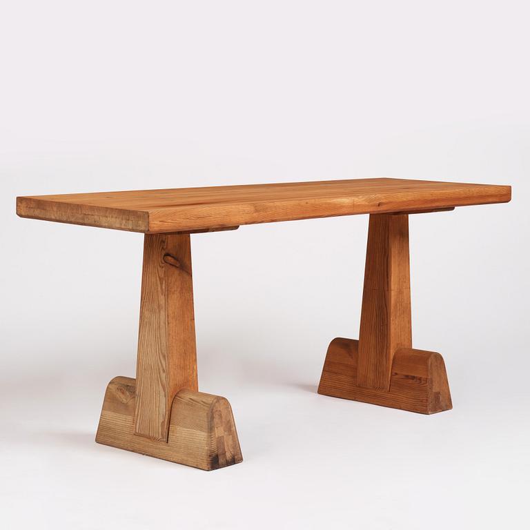 Axel Einar Hjorth, an "Utö" stained pine table, Nordiska Kompaniet, Sweden 1930s.