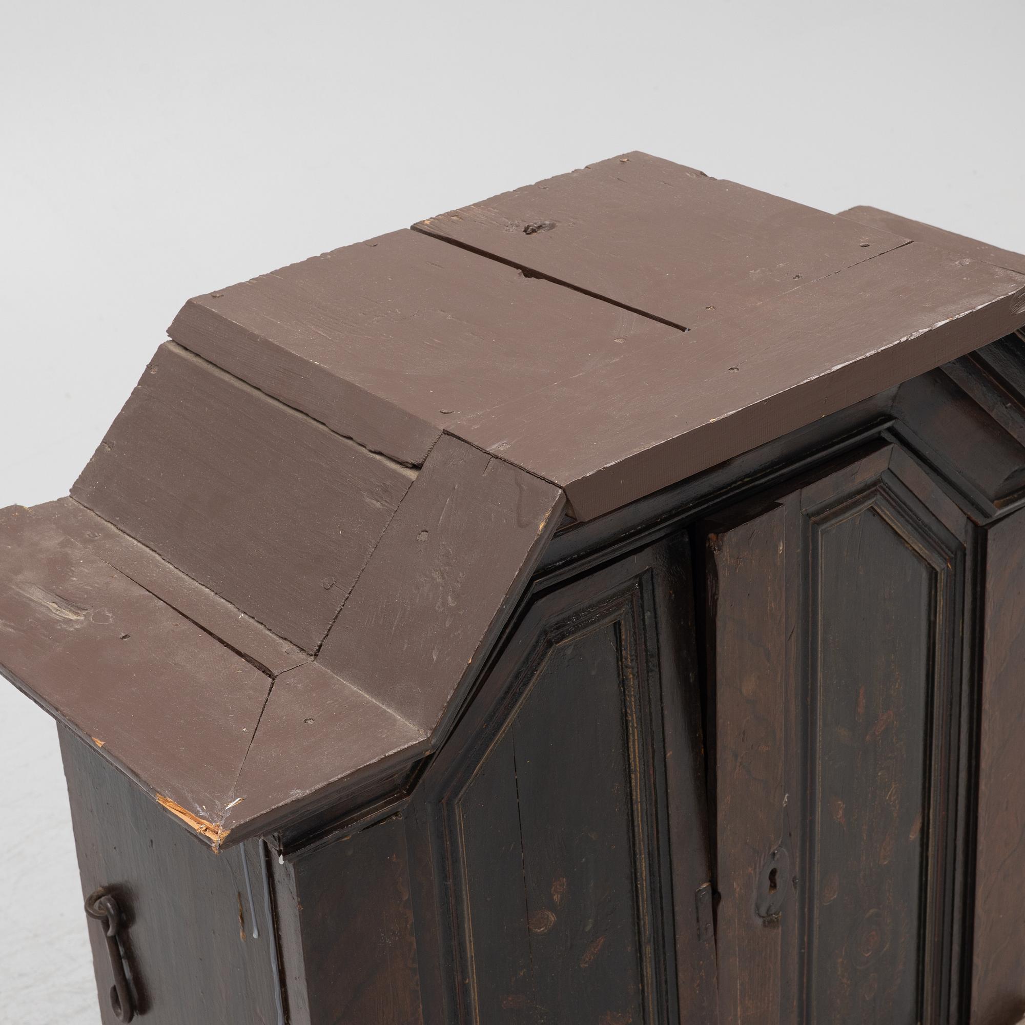 A cabinet, dated 1817.