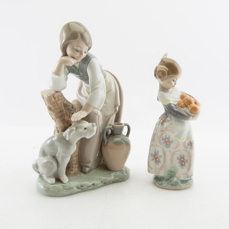 Figuriner, 2 st, Lladró Spanien 1971-1974.