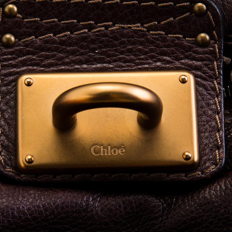 CHLOE Paddington Lock Leather Shoulder Bag.