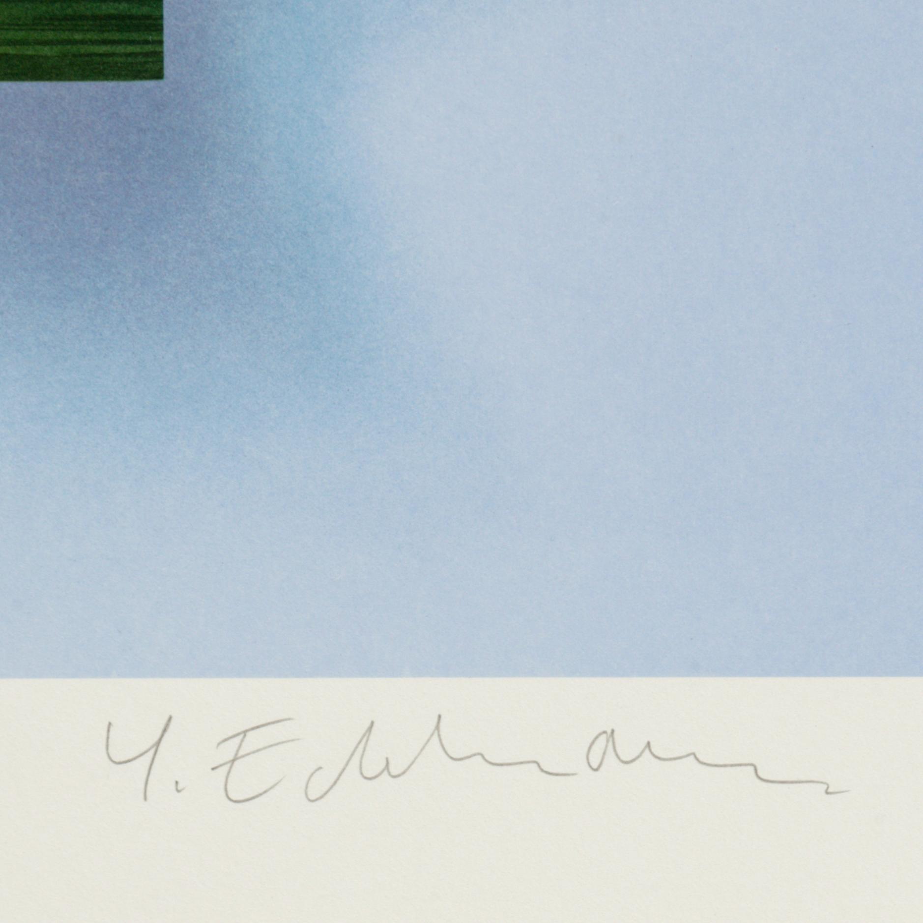 Yrjö Edelmann, färglitografi, 2001, signerad 86/375.