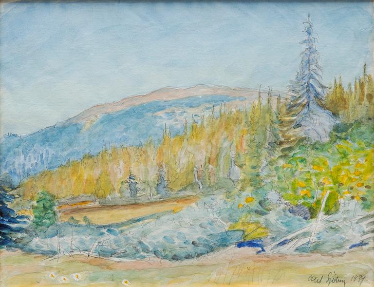 Axel Sjöberg, Solbelyst fjäll.