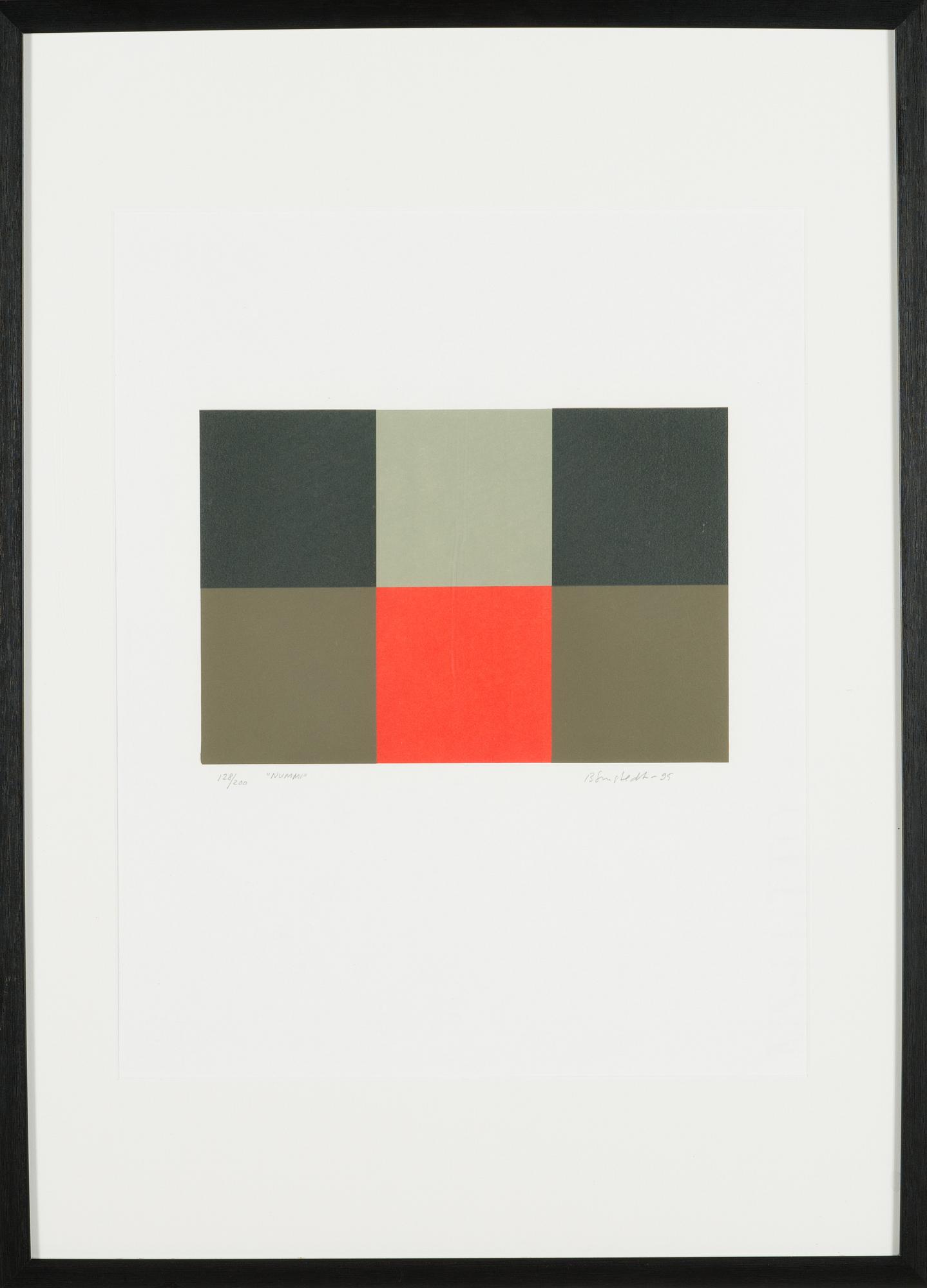 Juhana Blomstedt, serigrafia, signeerattu ja päivätty -95, numeroitu 128/200.