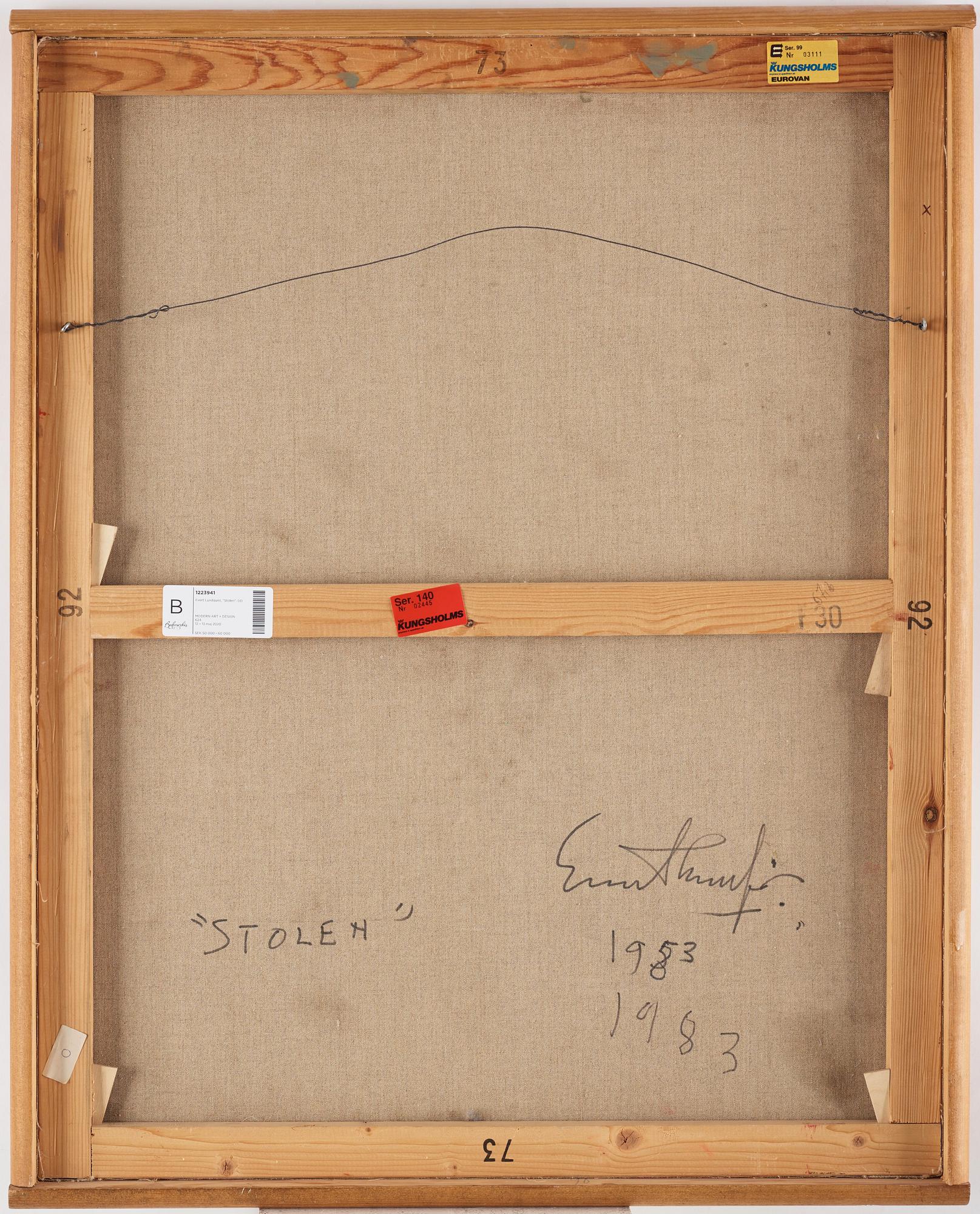 Evert Lundquist, "Stolen".