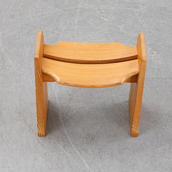 Gilbert Marklund, a 'Jonte' pine stool, designed 1969.