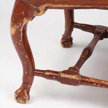 Stolar, tolv stycken, Stockholmsarbeten, 1700-talets mitt, Rokoko.