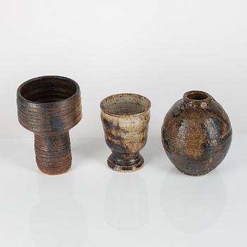 Denise Wren, a set of three vases, United Kingdom.