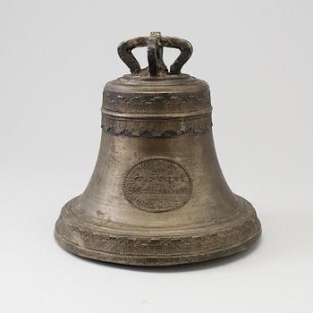 A cast iron bell made in Stockholm 1825.