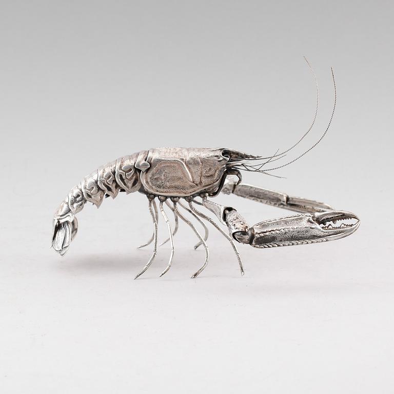 FIGUR, silver, Spanien, 1900-tal. Vikt ca 123 gram.