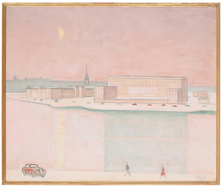 Einar Jolin, Stockholms slott i månsken.