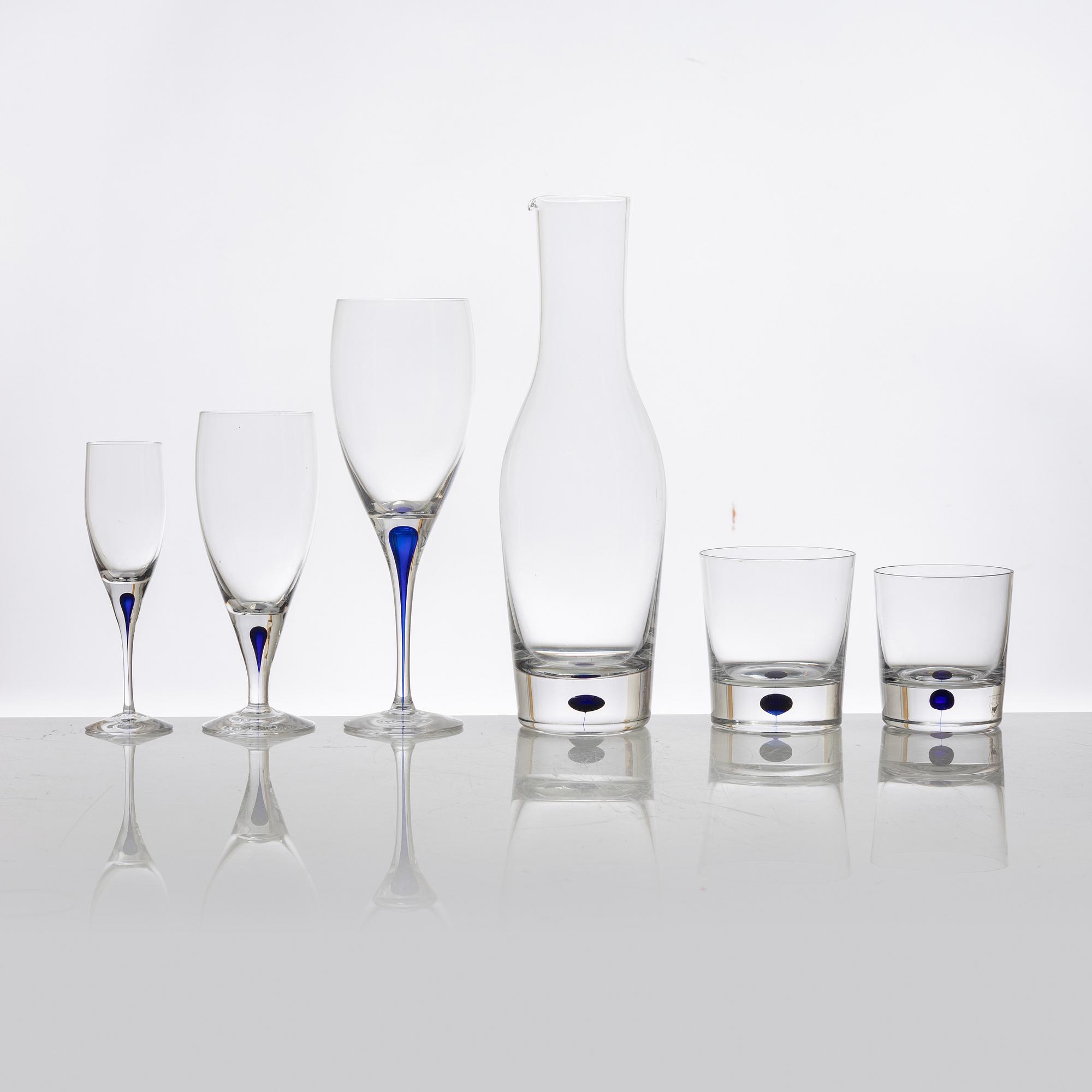 Erika Lagerbielke, a 38-piece glass service, 'Intermezzo', Orrefors.