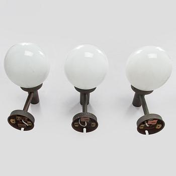 Lisa Johansson-Pape, A set of six of 1970s outdoor wall lights '140-015' for Stockmann Orno.