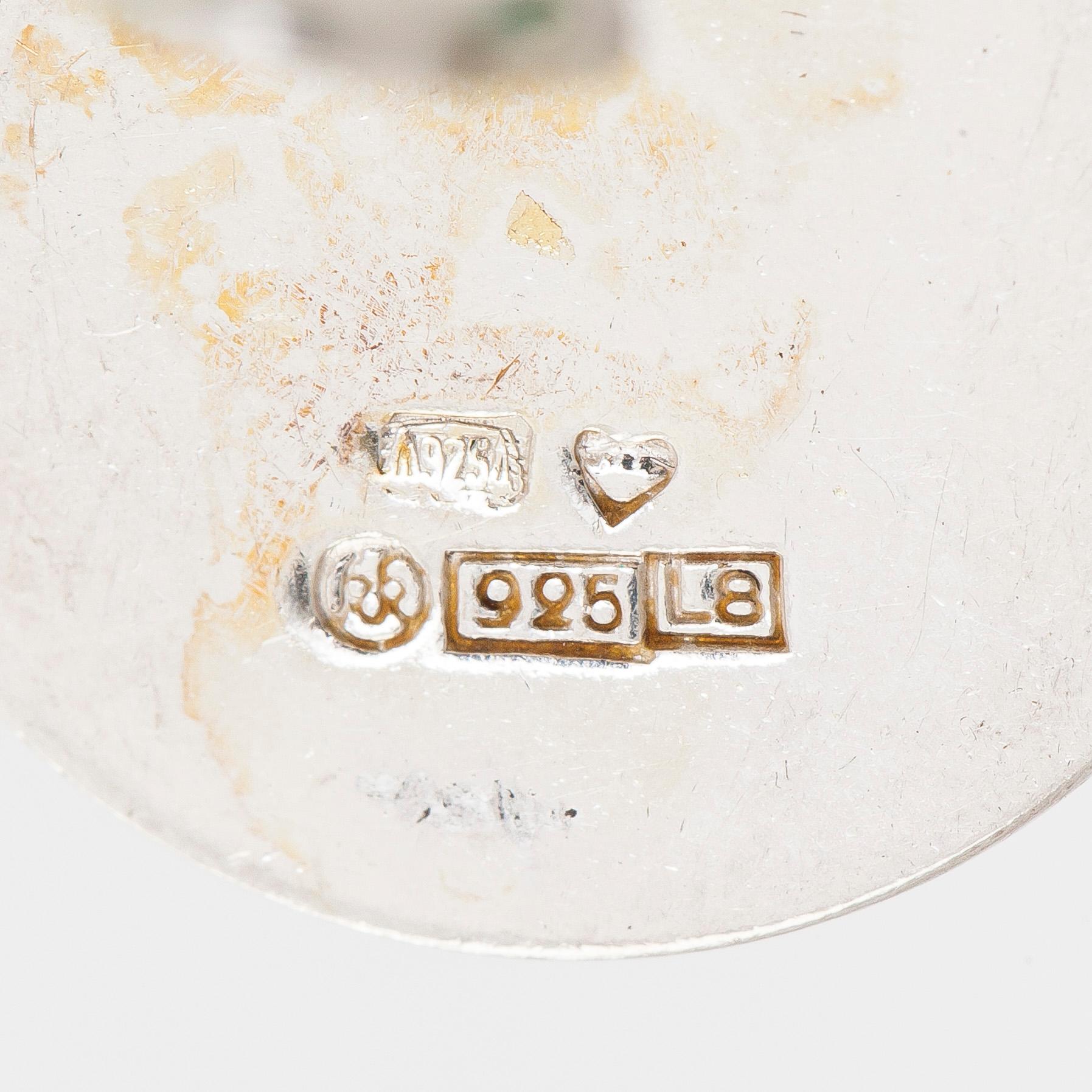 Kalevala Koru, A sterling silver necklace bracelet and earrings, "The Treasure from Halikko" 1979 and 1988.