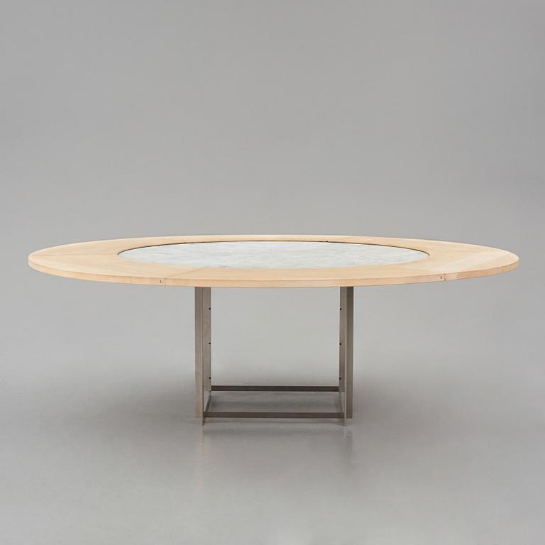 Poul Kjaerholm, a "PK-54" dining table, Fritz Hansen, Denmark, 2011.