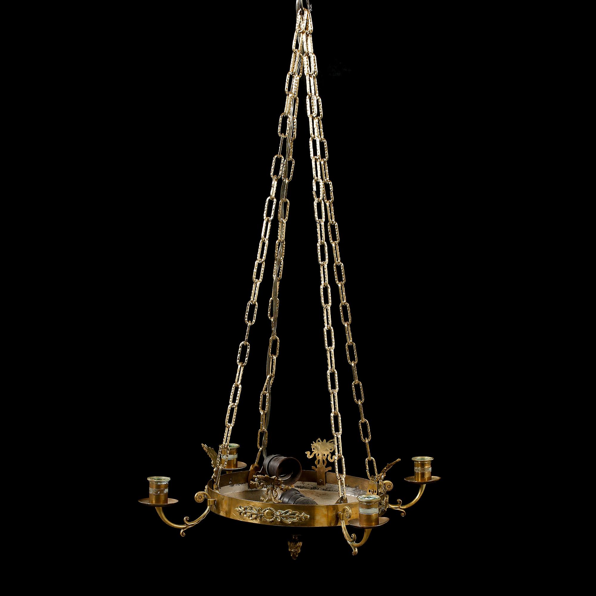 TAKAMPEL, empirstil, 1900-talets mitt, höjd ca 75 cm.