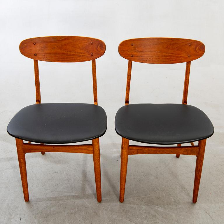 Stolar, 4 st, Danmark, 1950-60-tal.