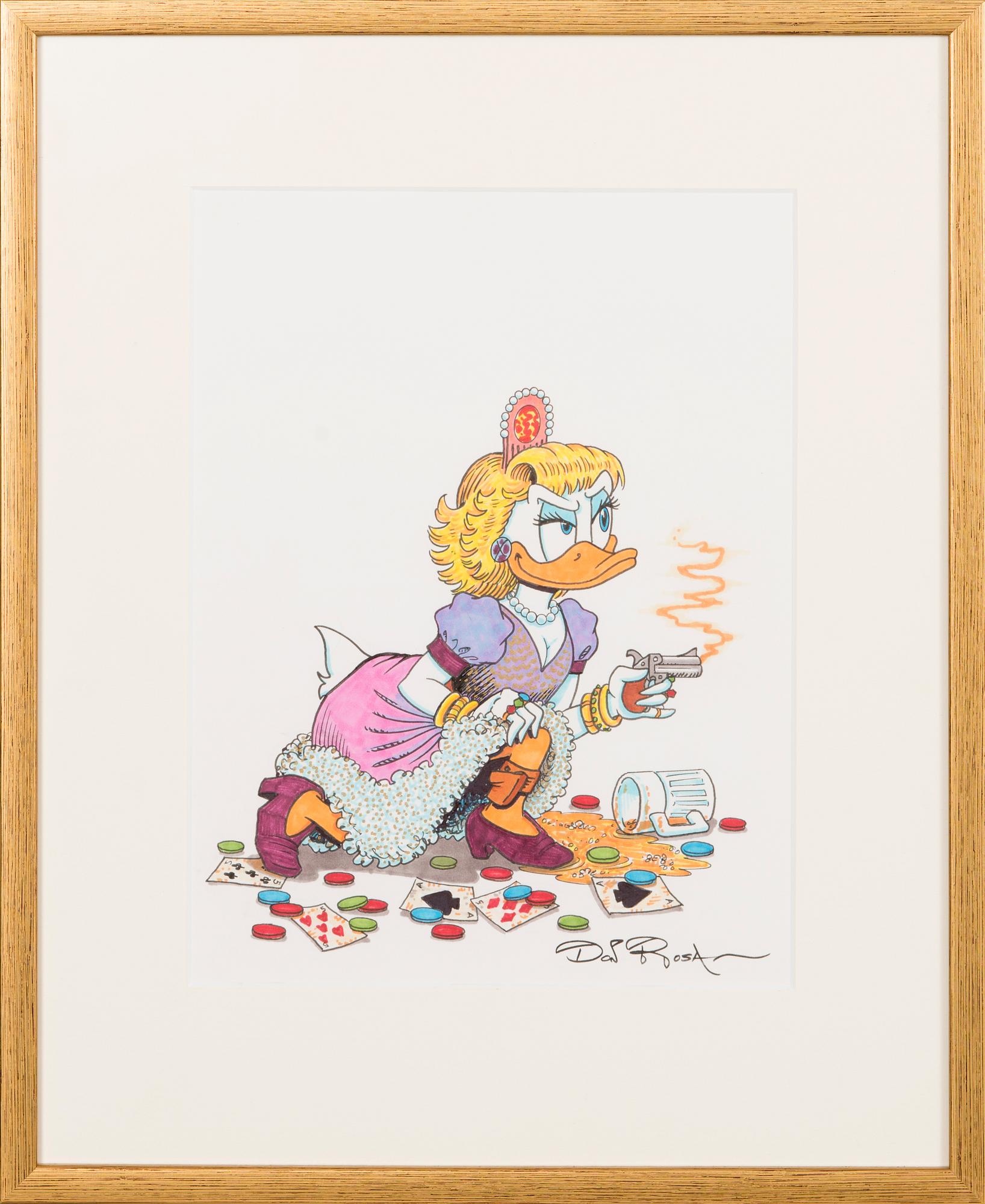 KENO DON HUGO ROSA, färgteckning, signerad.