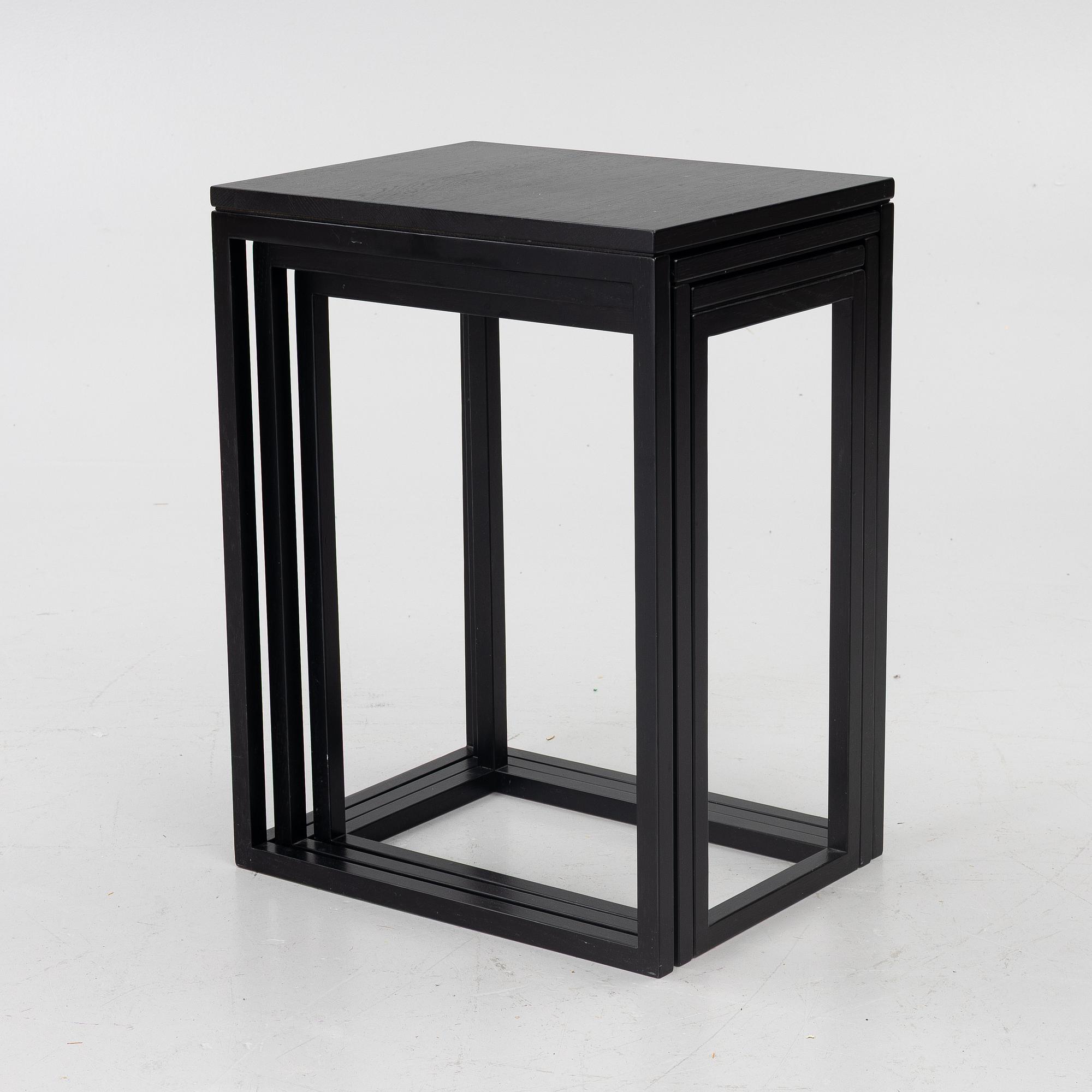 Ulla Christiansson, nesting tables, “Trio”, Karl Andersson och Söner, Huskvarna.