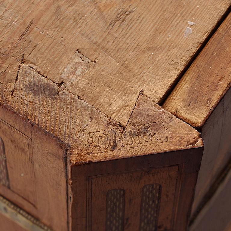 A late Gustavian commode, 18th century, by J Hultsten (master in Stockholm 1773-1794).