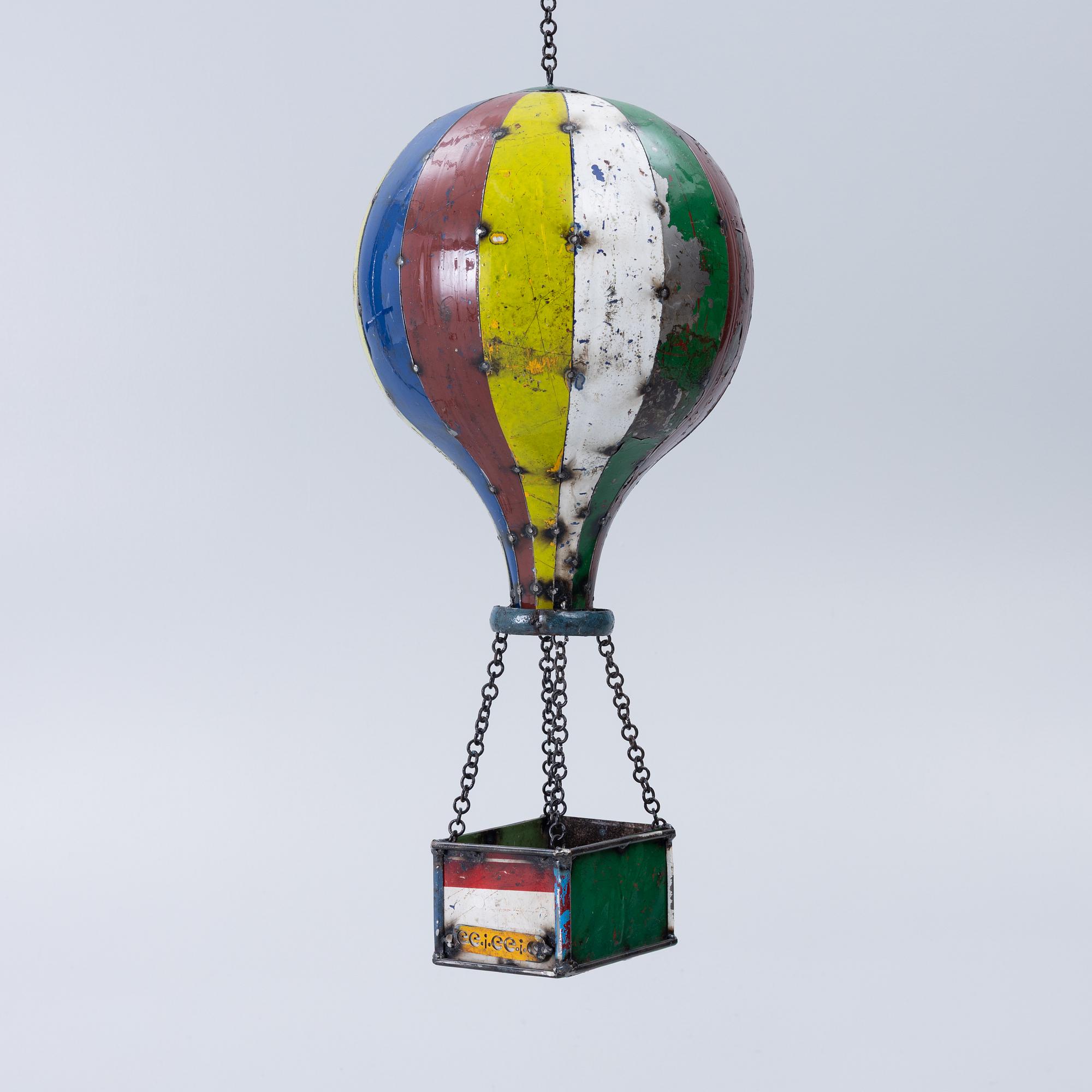 A sculpture by Aaron Jackson, Outside.