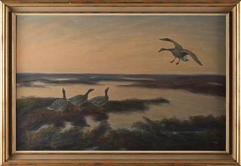 WILHELM WIDELL, olja på duk, signerad.