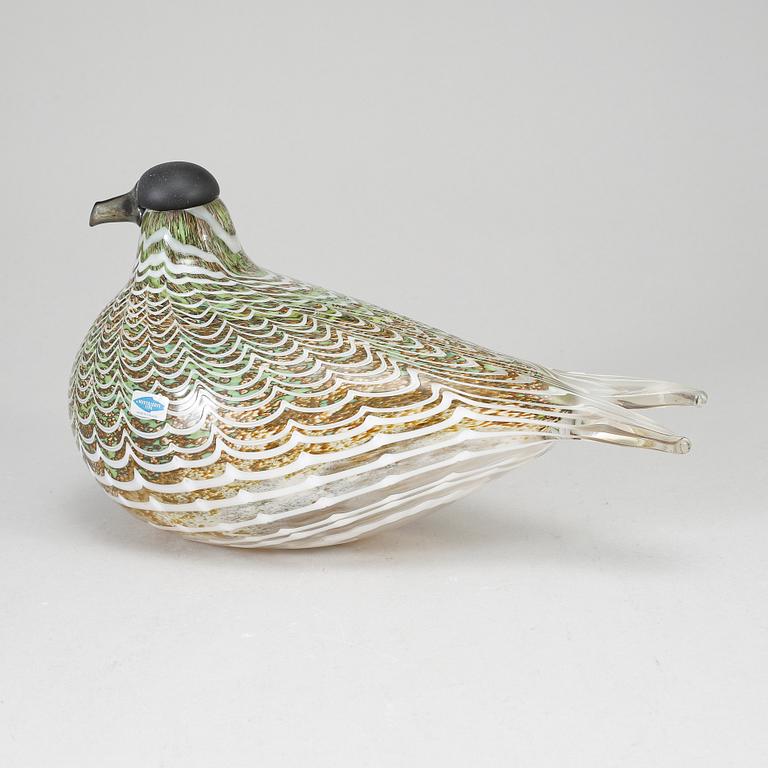 OIVA TOIKKA, glasfågel, Labbe (Kihu), nr 231/3000, signerad OivaToikka Nuutajärvi.