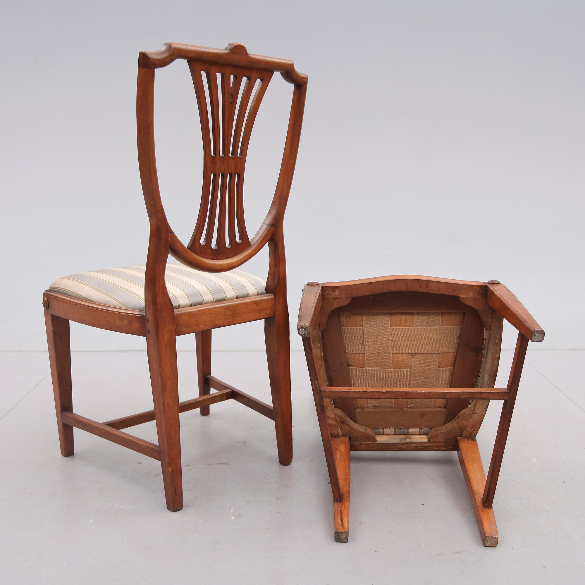 STOLAR, 1 par, sengustavianska 1700-/1800-tal.