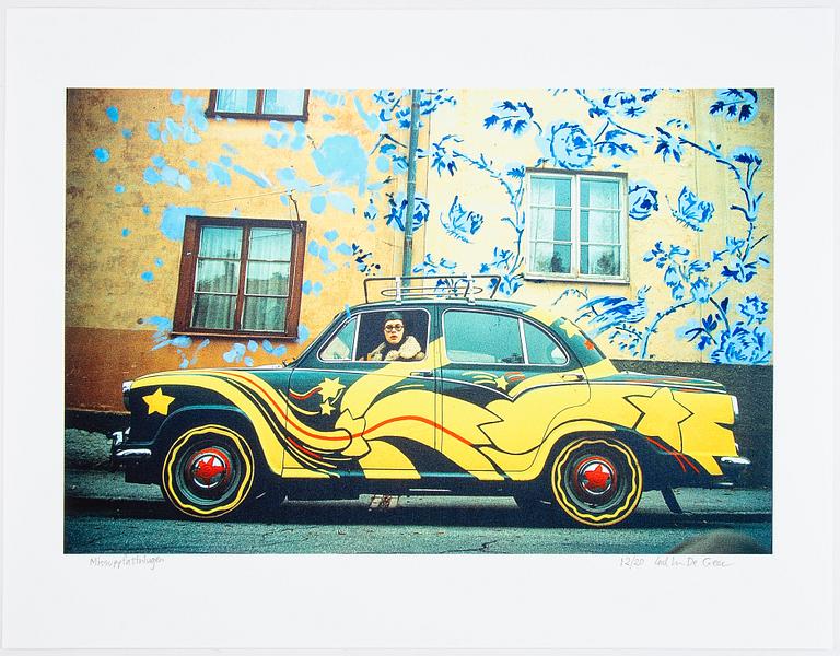 Carl Johan De Geer, lithograph in colours, signed 12/20.