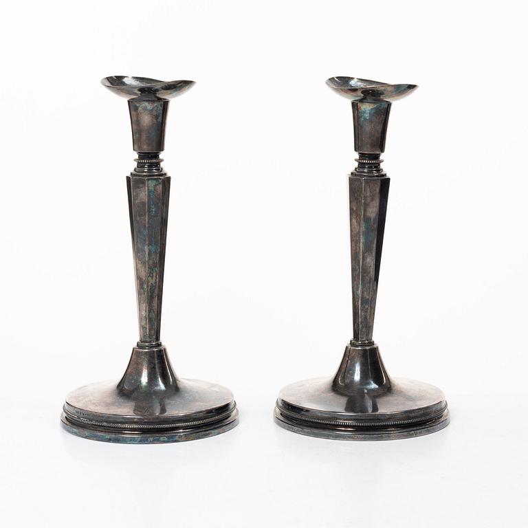 A pair of silver candlesticks, MGAB, Uppsala, Sweden, 1959.