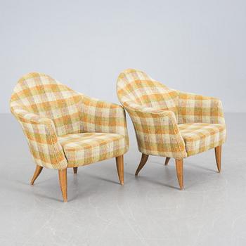 FÅTÖLJER, ett par, "Lilla Adam", Kerstin Hörlin-Holmqvist, NK:s Triva-serie, 1900-talets andra hälft.