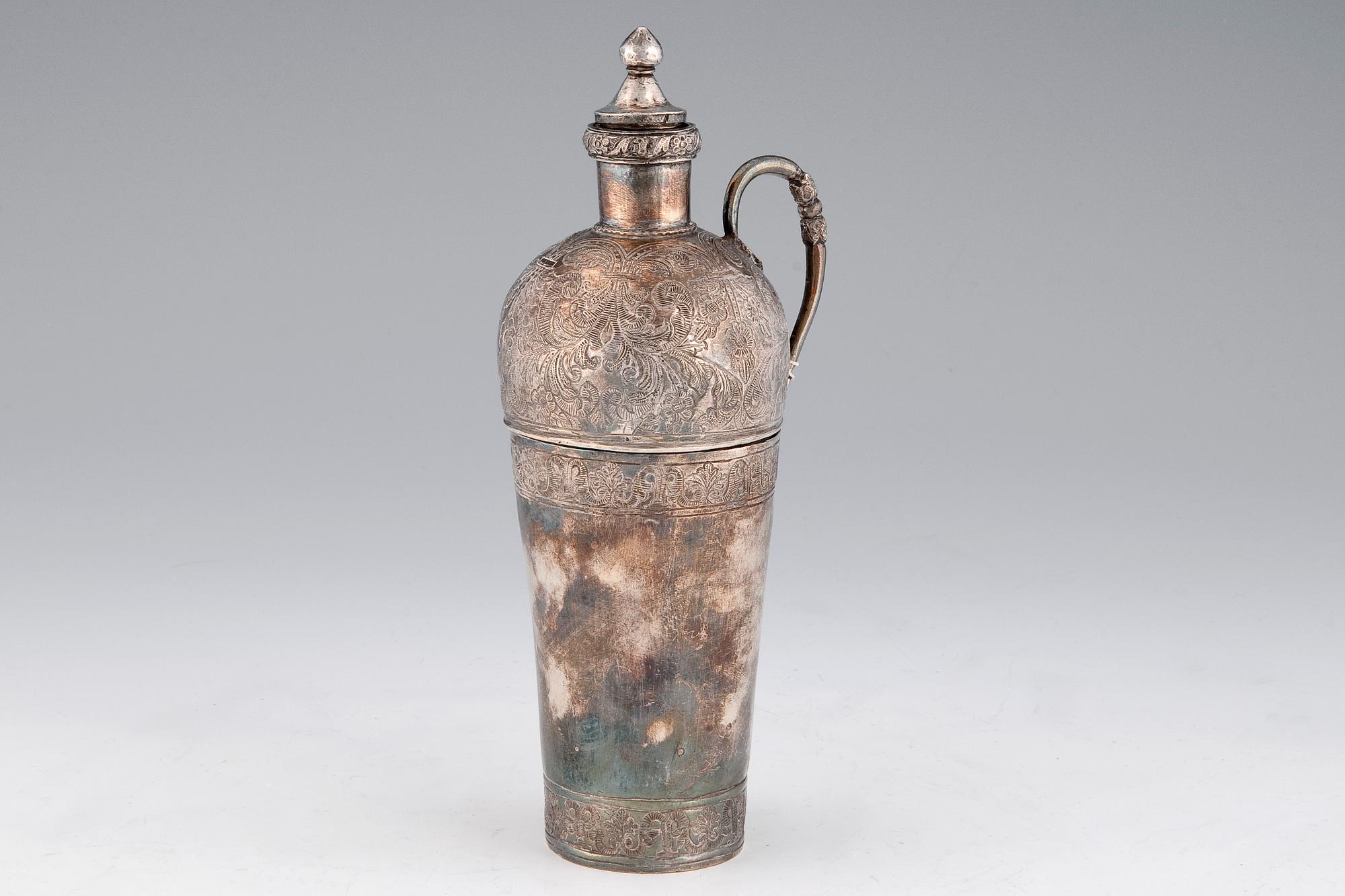 COCKTAILSHAKER, nysilver, ostämplad, 1900-talets första hälft.