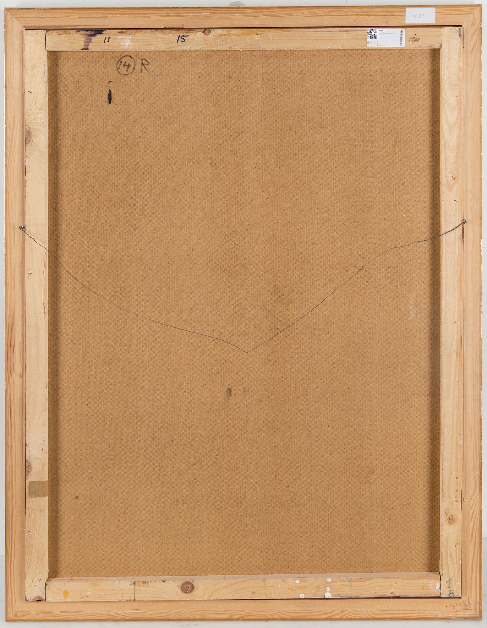 AKOS SOLLAR, oil on canvas, signed.