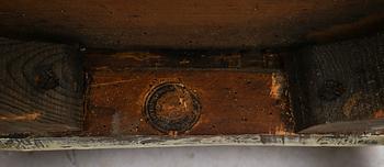STOLAR, 6 st, senbarock, Stockholms stolmakarämbetes sigill, 1700-talets andra hälft.