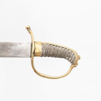 To cutlasses, 19th century, with scabbards.