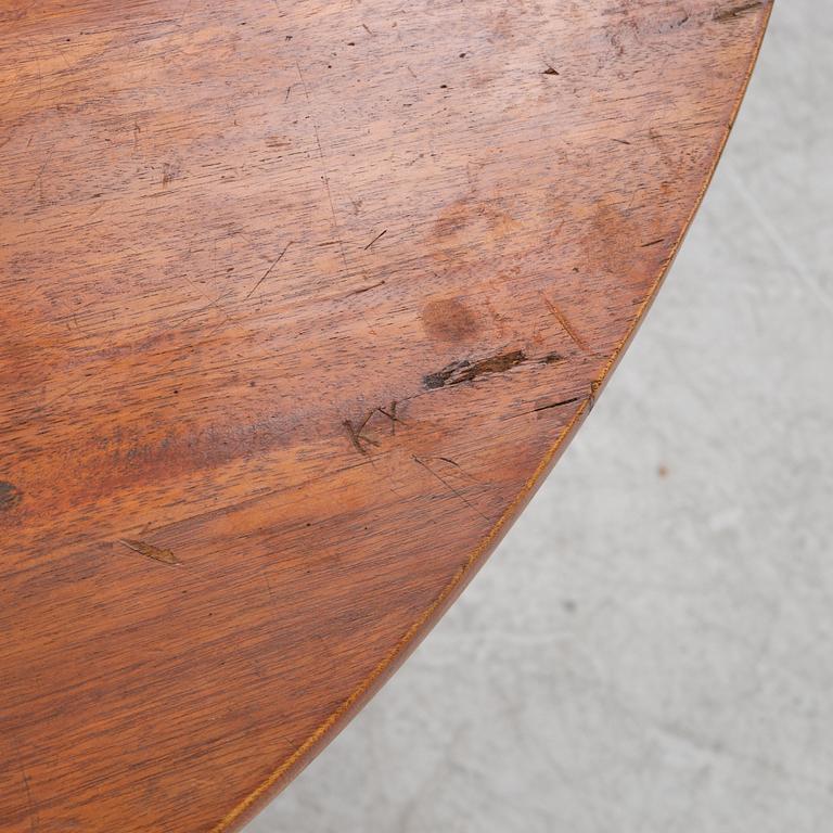 A Gustavian style card table, 19th century.
