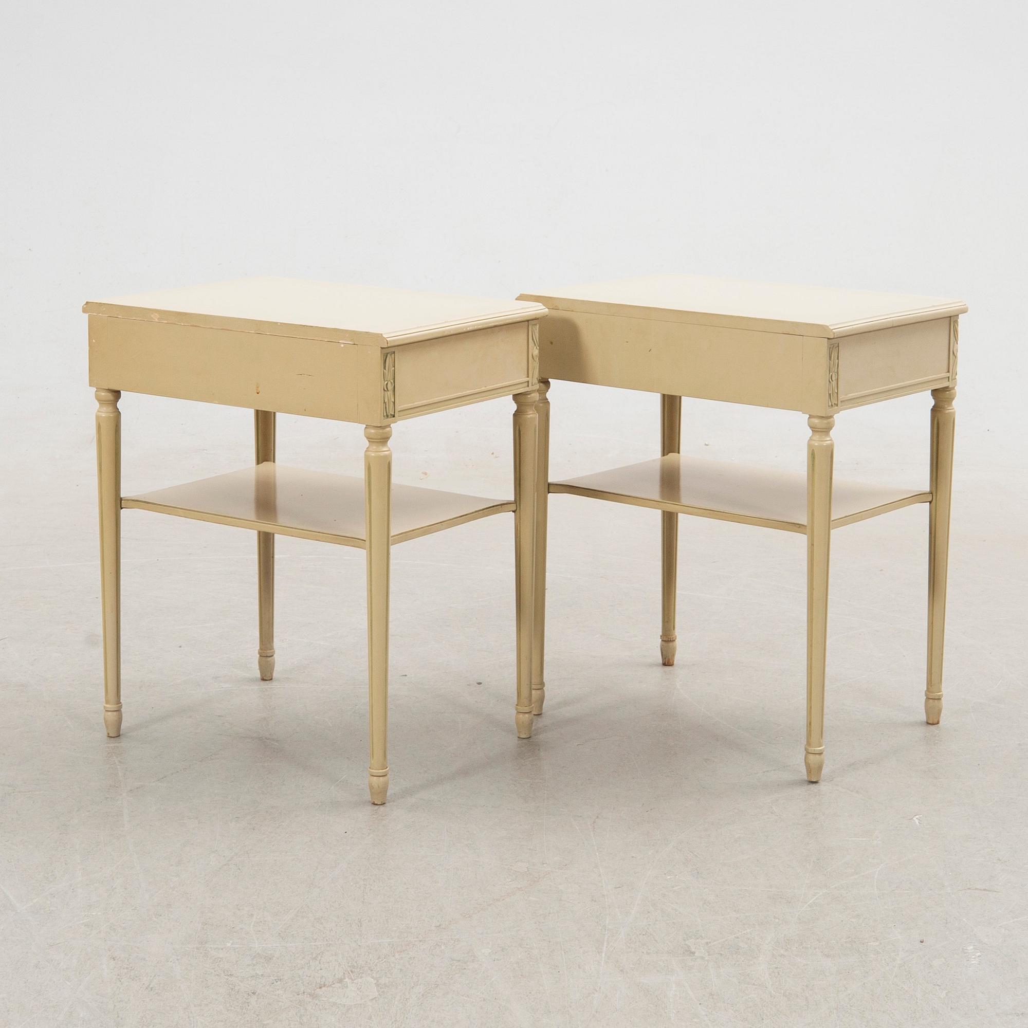 Nightstands, a pair, Gustavian style, 20th century.