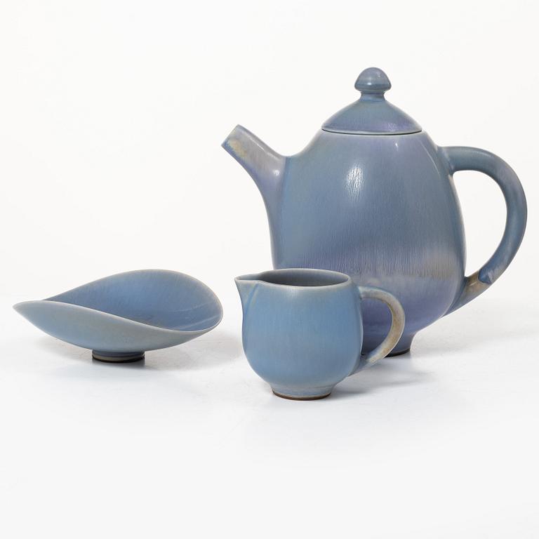 Berndt Friberg, a three piece tea service, Gustavsberg Studio, 1956.