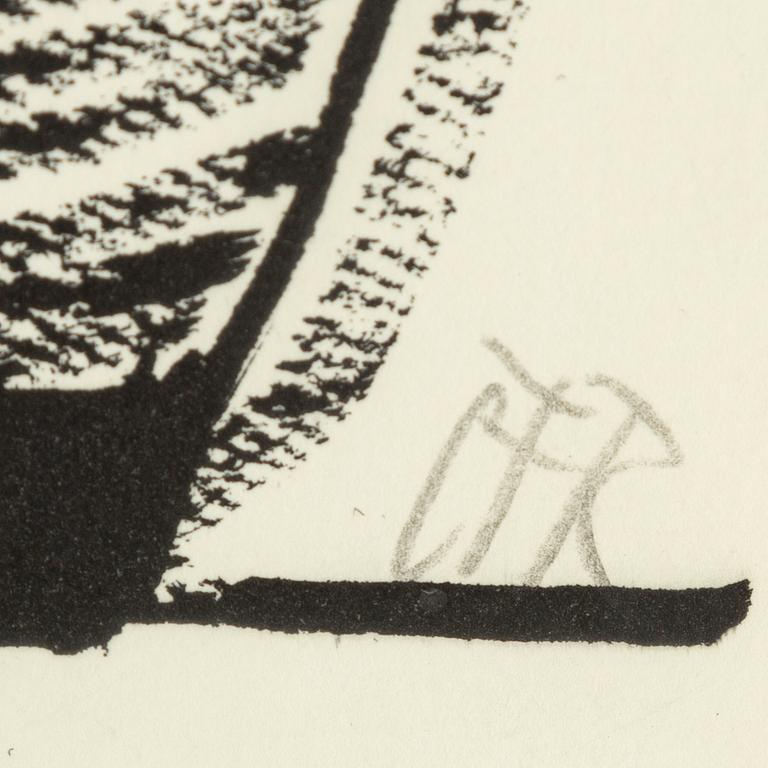 CARL FREDRIK REUTERSWÄRD, färglitografi, monogramsignerad och numrerad 221/295.