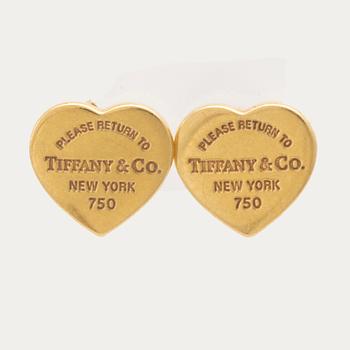 Tiffany & Co, örhängen ett par 18K guld "Return to Tiffany".