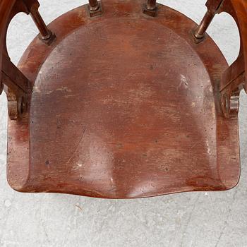 Six chairs, Nils Löfmark, Gothenburg, early 20th century.