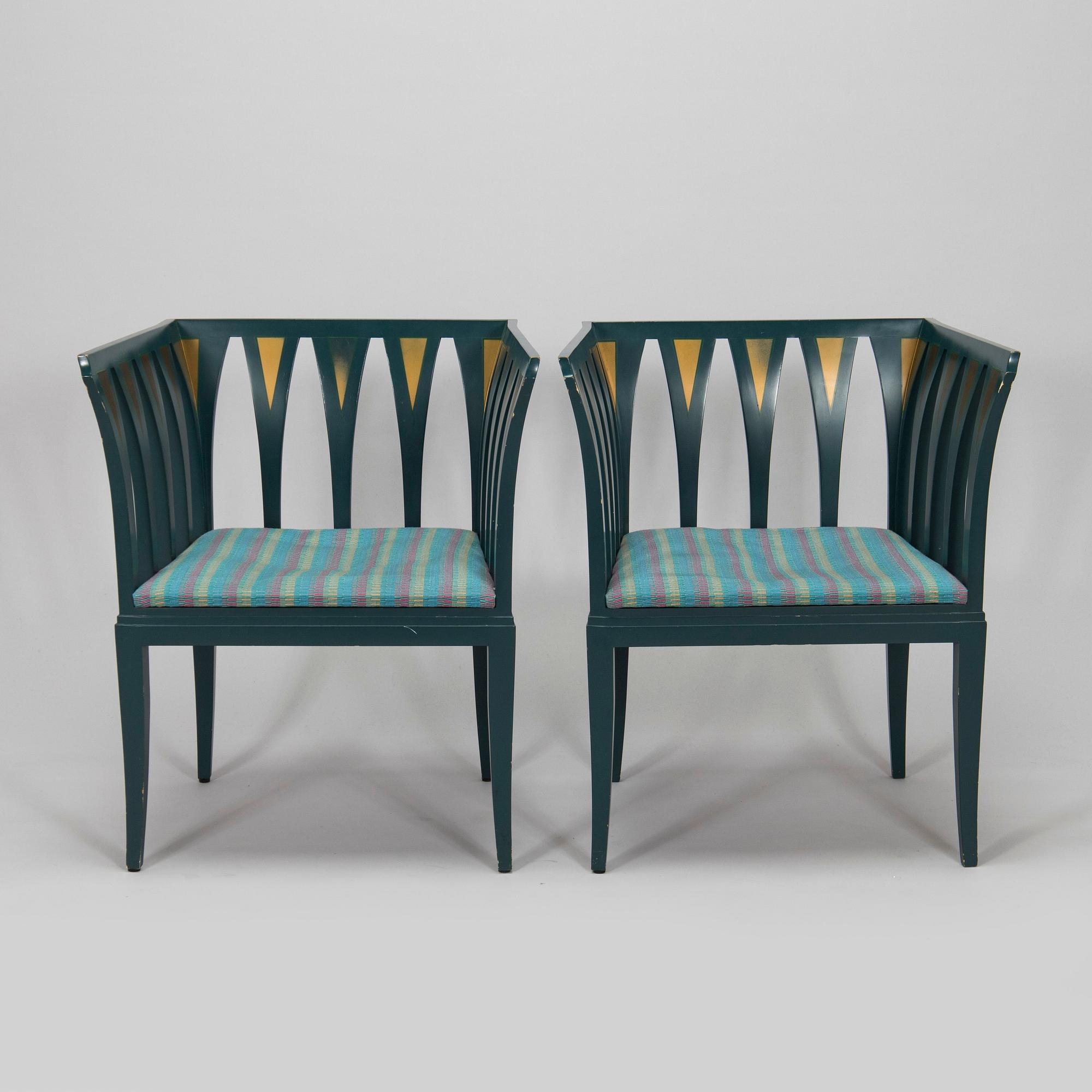 Eliel Saarinen, istuinryhmä, 5 osaa, "Blue suite" Adelta, Finland 1980-luku.